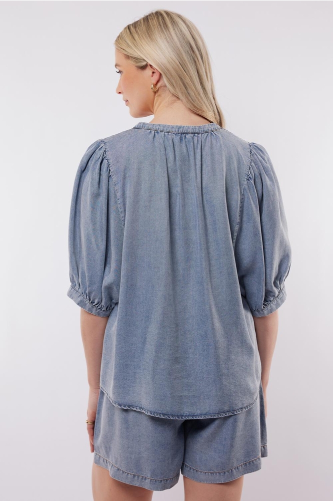 MONTEROSSO TOP 2ZFBC12 903 DENIM MID BLUE
